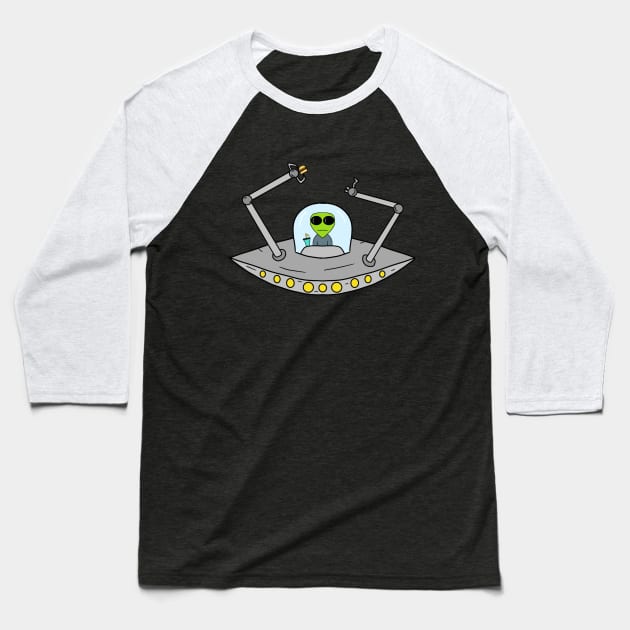 Burger run Baseball T-Shirt by OzOddball